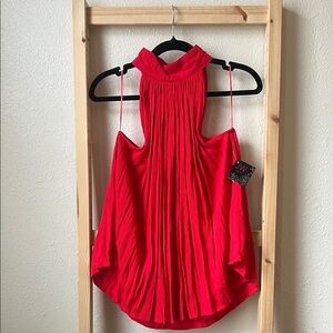 JW Women's Red Halter Top